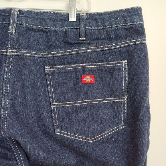 NWT Dickies Relaxed Fit Jeans Women's Size 22R Dark Blue Straight Leg - Picture 7 of 10